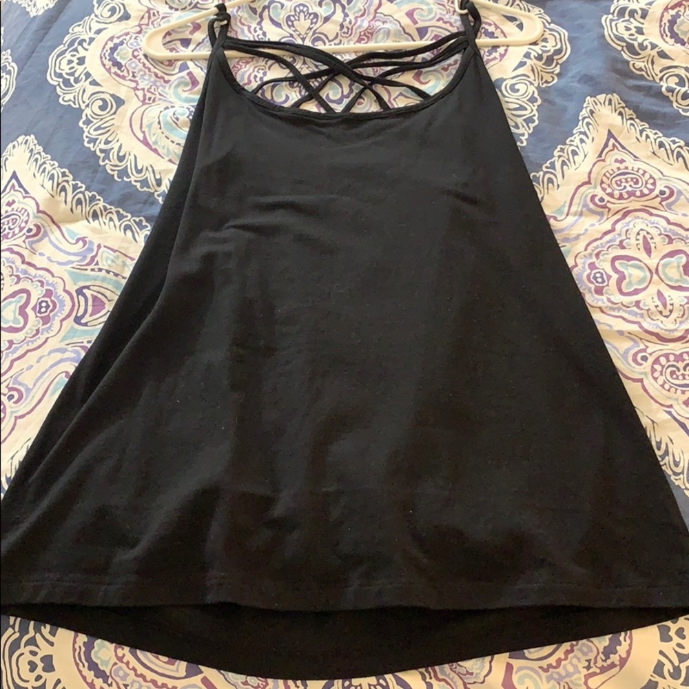 Black Spaghetti Strap Tank Top
